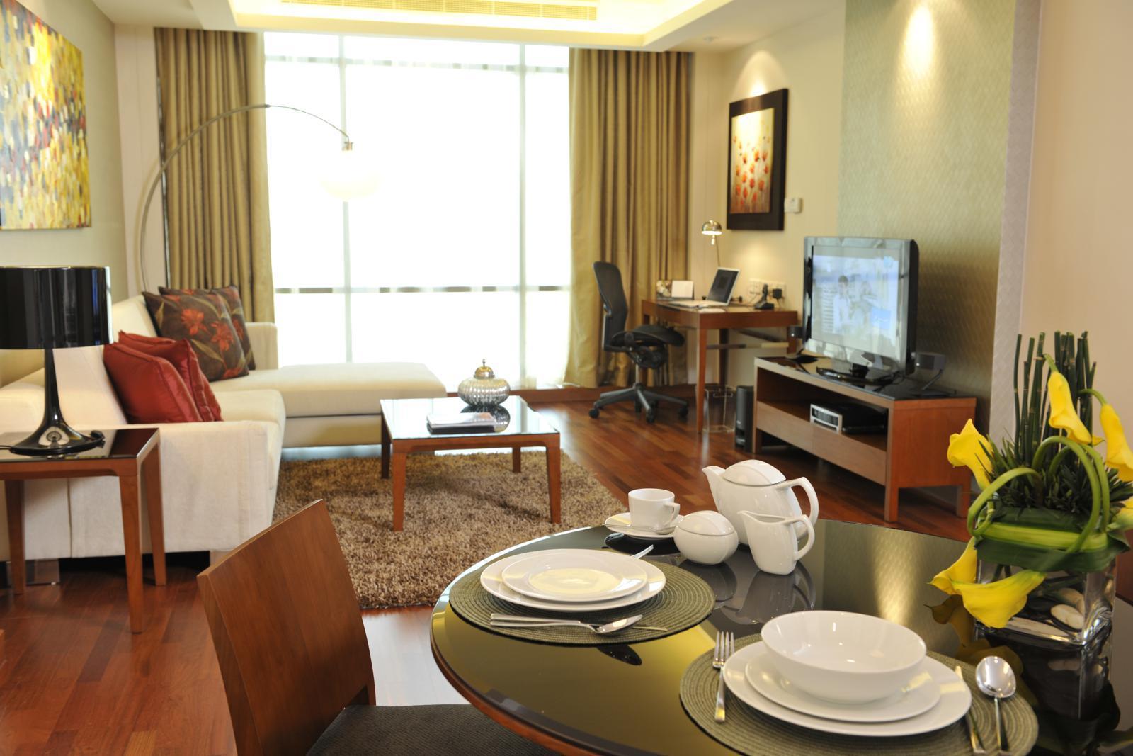 Fraser Suites Seef Bahrain Manama Chambre photo A typical apartment interior