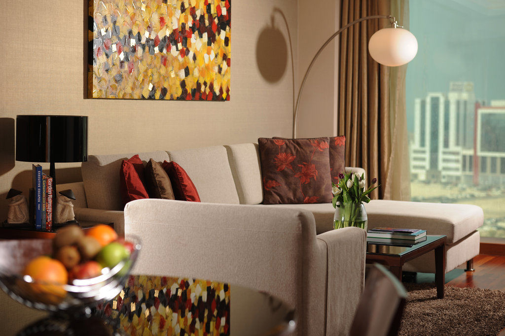 Fraser Suites Seef Bahrain Manama Extérieur photo A living room